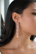 Claudia Long Drop Earring Gold - Jewellery - Windsor Bridal Jewellery