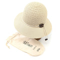 Coconut Band Cloche Foldable Hat (57cm) - Natural