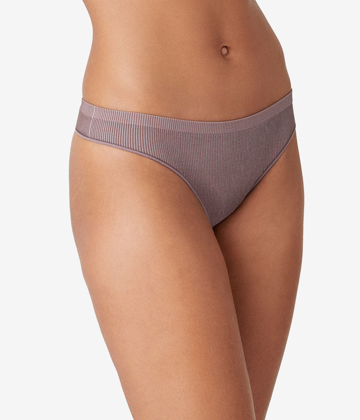 Comfort Intended Rib Thong: Peppercorn
