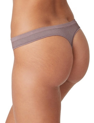 Comfort Intended Rib Thong: Peppercorn