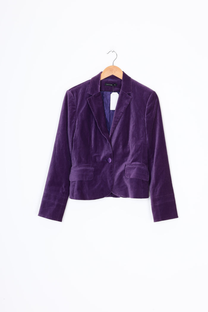 Comma Womens Purple Blazer Size 36