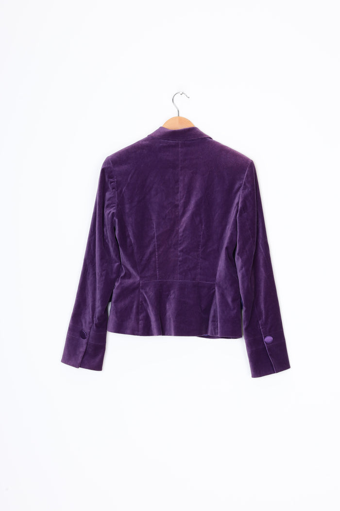 Comma Womens Purple Blazer Size 36