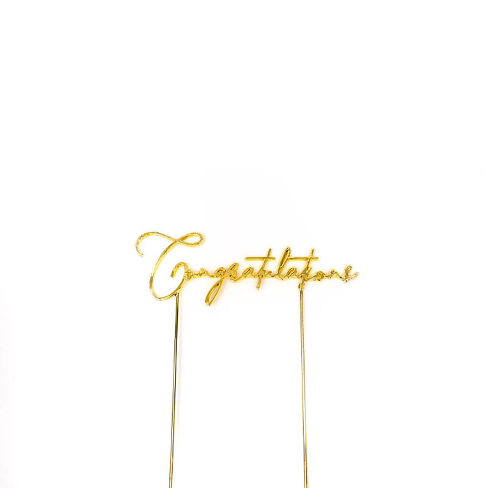 Congratulations Metal Cake Topper - Giftware - Cake and Candle