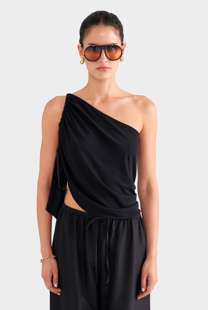Convertible Drape Top - Black