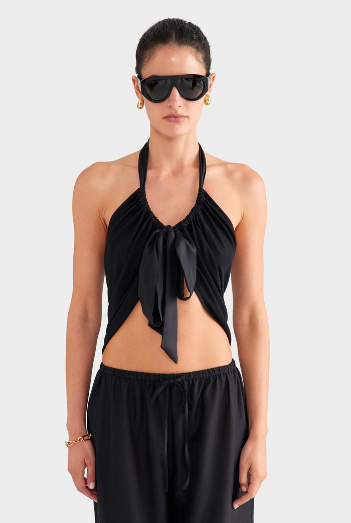 Convertible Drape Top - Black