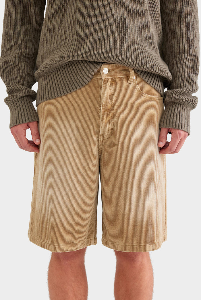 Corduroy Short - Washed Beige