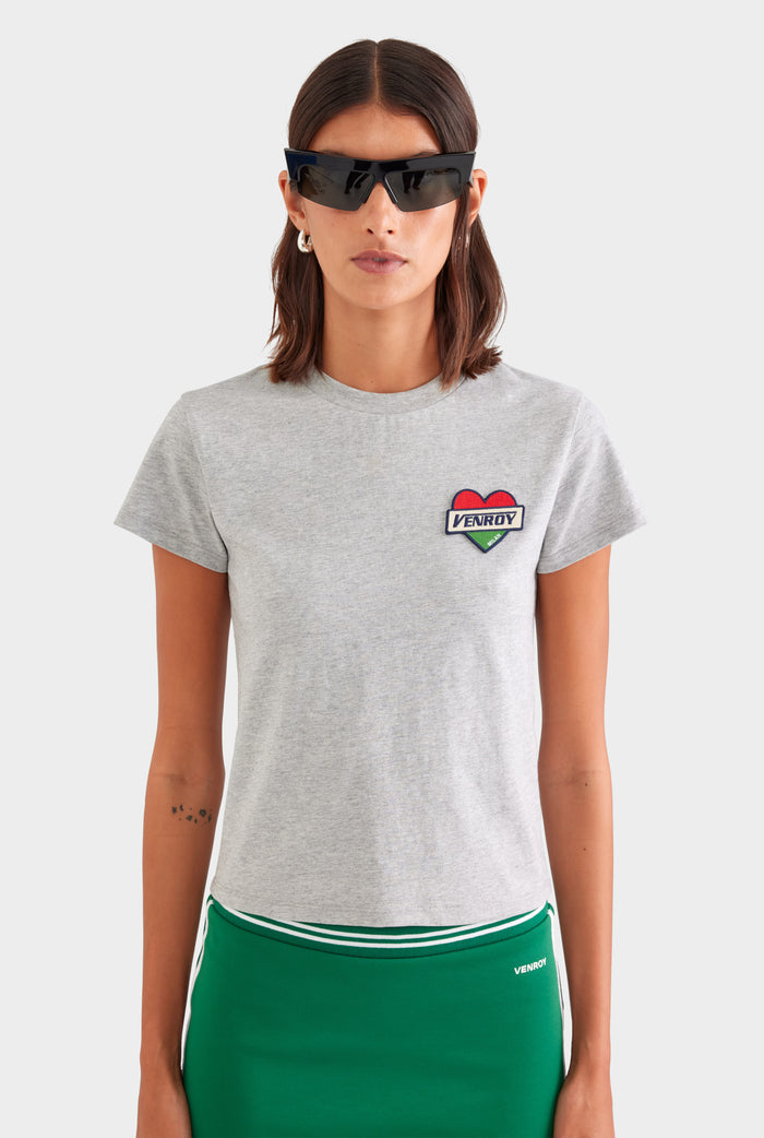 Cotton Baby Tee - Milano/Grey Marl