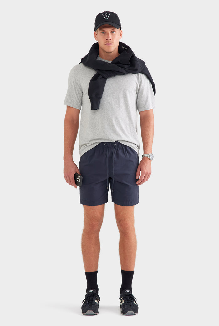 Cotton Stretch Short - Navy