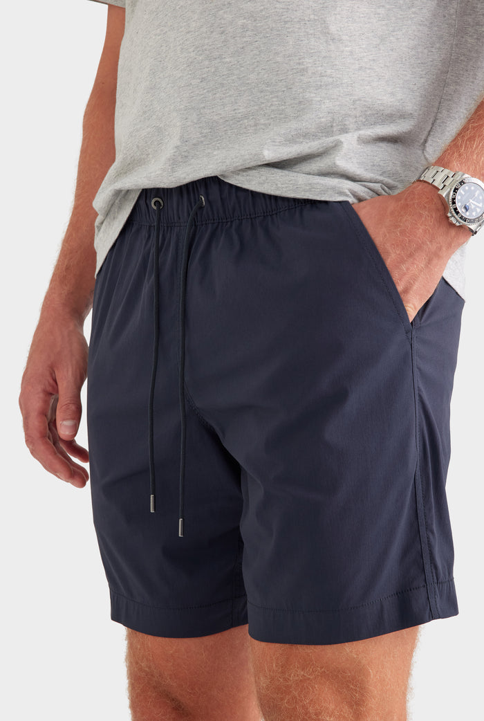 Cotton Stretch Short - Navy