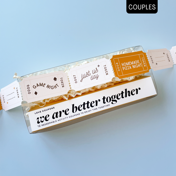 Couples Activity Coupons - Giftware - Honey Fawn