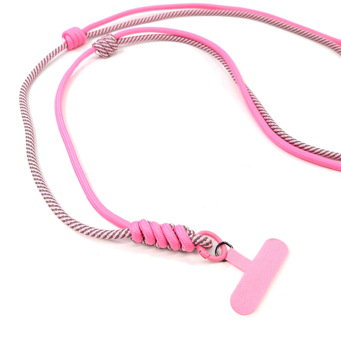 Crossbody Double Adjustable Phone Strap - Pink