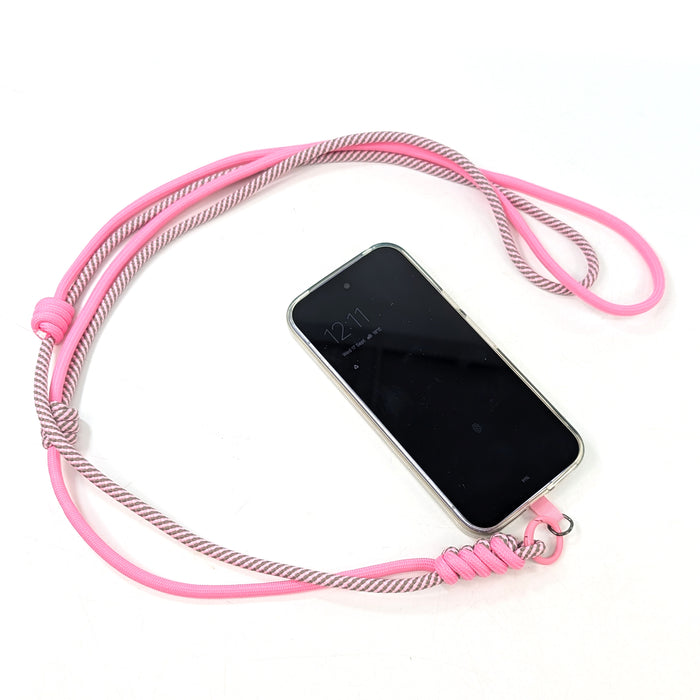 Crossbody Double Adjustable Phone Strap - Pink
