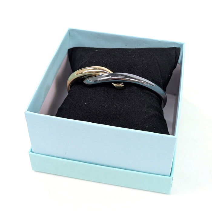 Crossover Bangle (in Gift Box) - Black/Gold