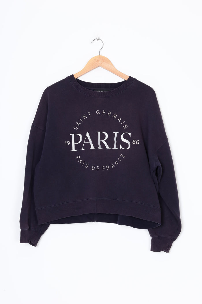 Decjuba Womens Blue Sweatshirt Size M