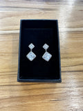 Diamond Drop Earring Silver - Jewellery - Honey Fawn