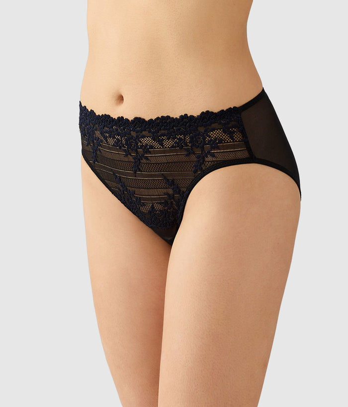 Embrace Lace® Hi-Cut: Black/Night Sky