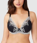 Embrace Lace® Plunge Bra: Black