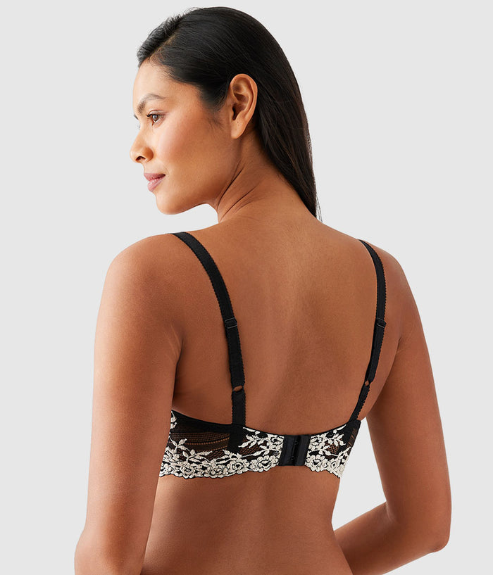 Embrace Lace®  Underwire Bra: Black