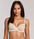 Embrace Lace®  Underwire Bra: Sand/Ivory
