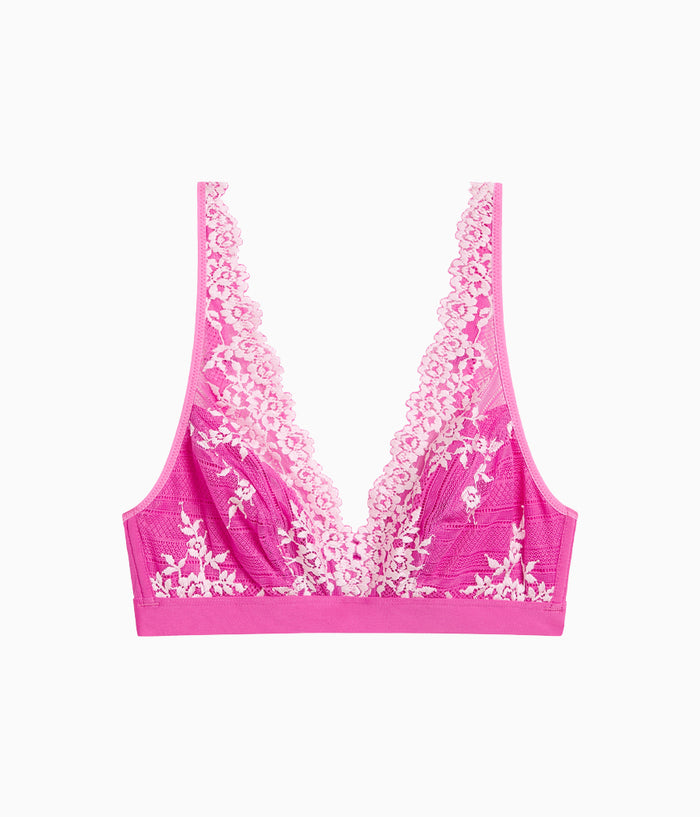 Embrace Lace® Wire Free Bralette: Wild Azalea/Cradle Pink