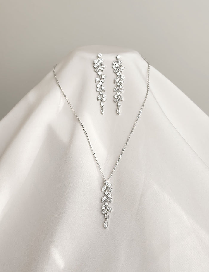 Emma – Crystal Drop Necklace - Jewellery - Wild Laurel