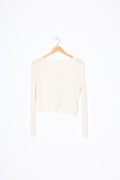 E.S Womens Cream Cardigan Size 8