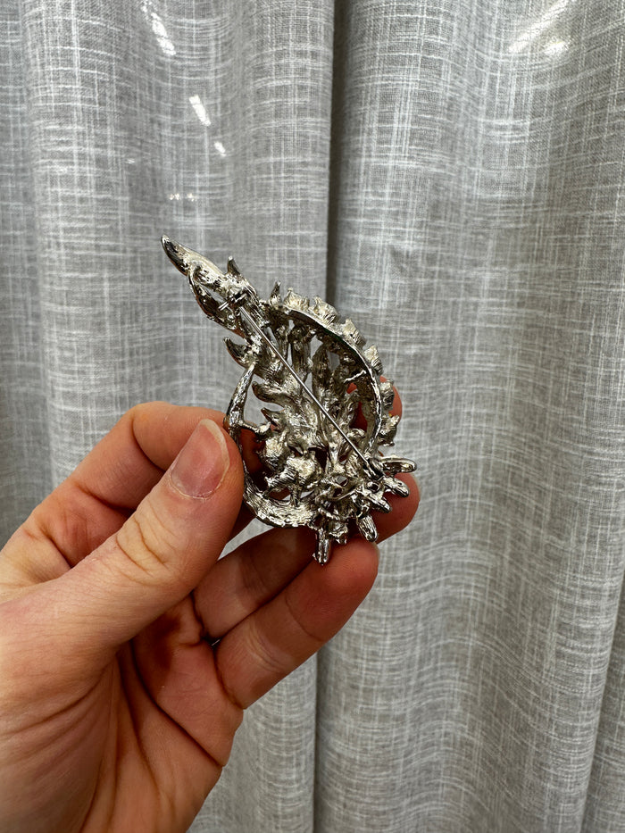 Feather Shaped Brooch - Accessory - Honey Fawn Boutique