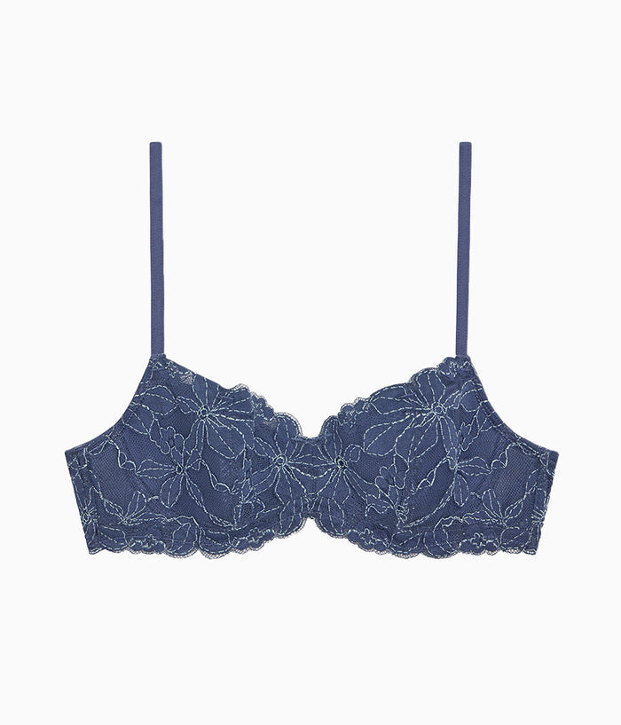 Feeling Famous Balconette Contour Bra: Crown Blue/ Blue Glow