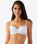 Feeling Famous Balconette Contour Bra: White/Frozen Fjord