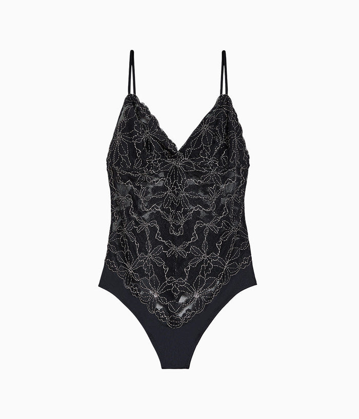 Feeling Famous Bodysuit: Night/Angel Wing