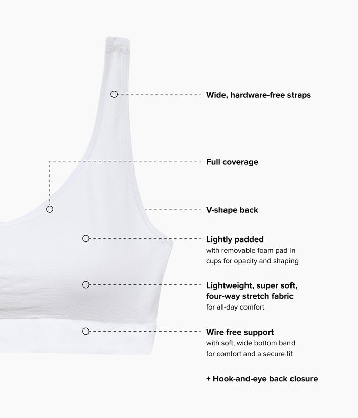Feeling Flexible Bralette: White