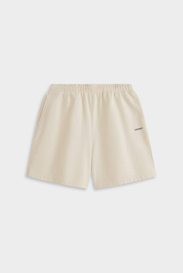 Fleece Track Short - Cream