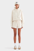 Fleece Track Shorts - Cream
