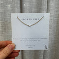 Flower Girl Thank You Necklace Gold - Giftware - Honey Fawn