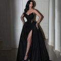 Formal A-Line Prom Evening Dresses Saudi Arabia Sweetheart Beadings Party Dress Sexy Cocktail Prom Gowns Customized