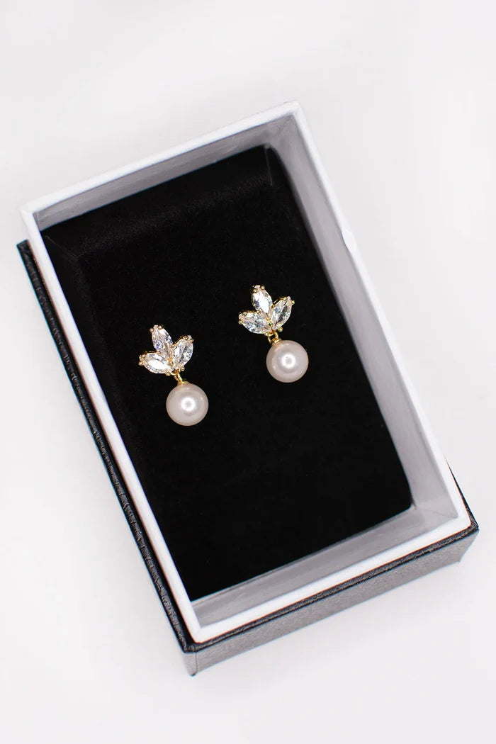Frankie Earring Gold - Jewellery - Windsor Bridal Jewellery