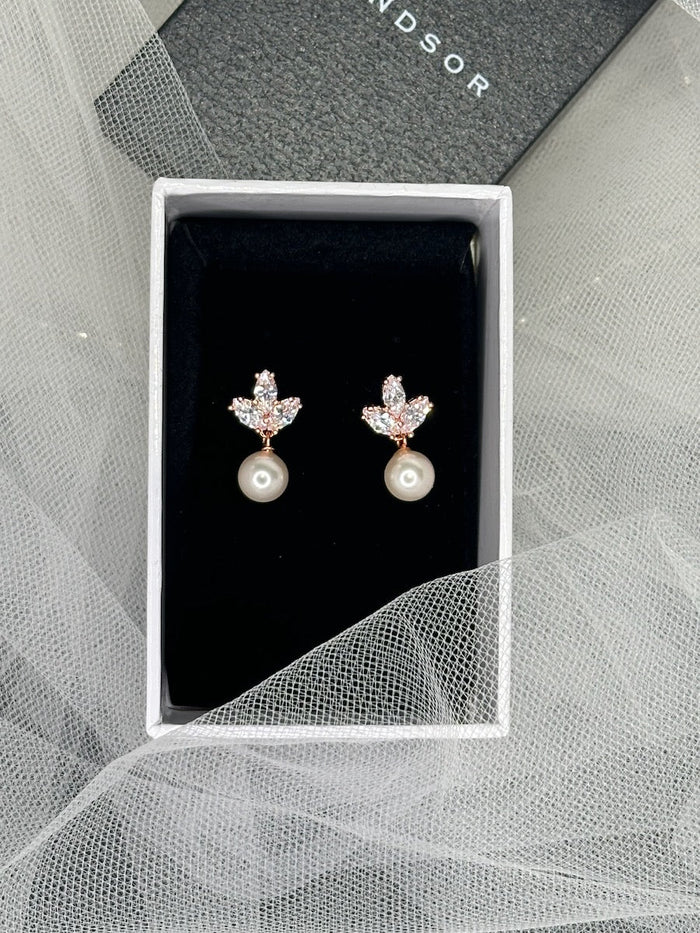 Frankie Earring Rose Gold - Jewellery - Windsor Bridal Jewellery