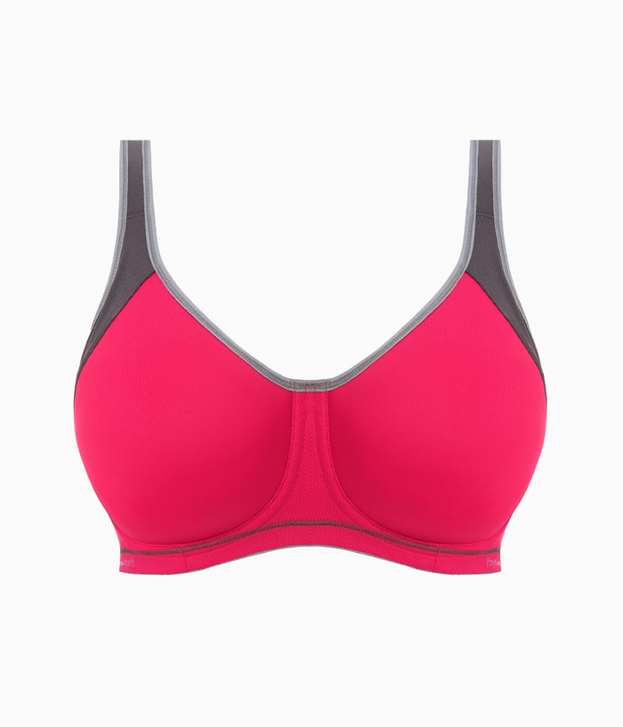 Freya Sonic Sport Underwire Spacer Bra: Hot Crimson