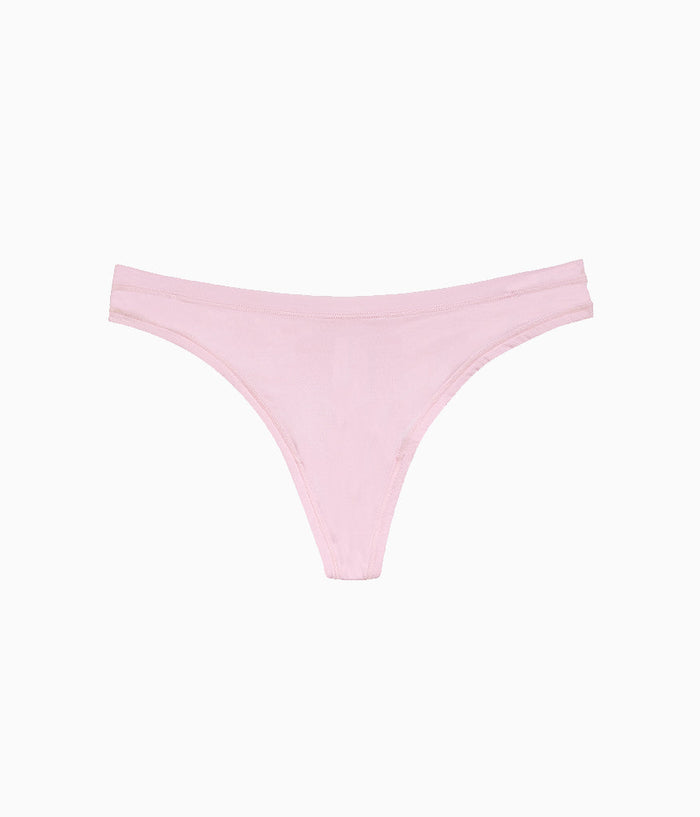 Future Foundation Thong: Pink-A-Boo