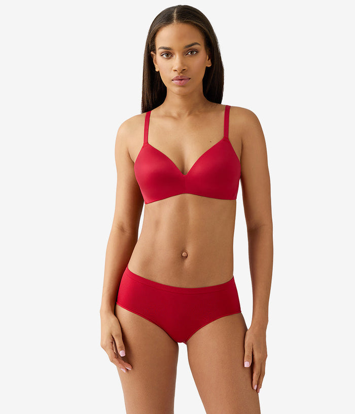 Future Foundation Wire Free T-Shirt Bra: Chili Pepper Red