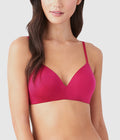 Future Foundation Wire Free T-Shirt Bra with Lace: Bright Rose