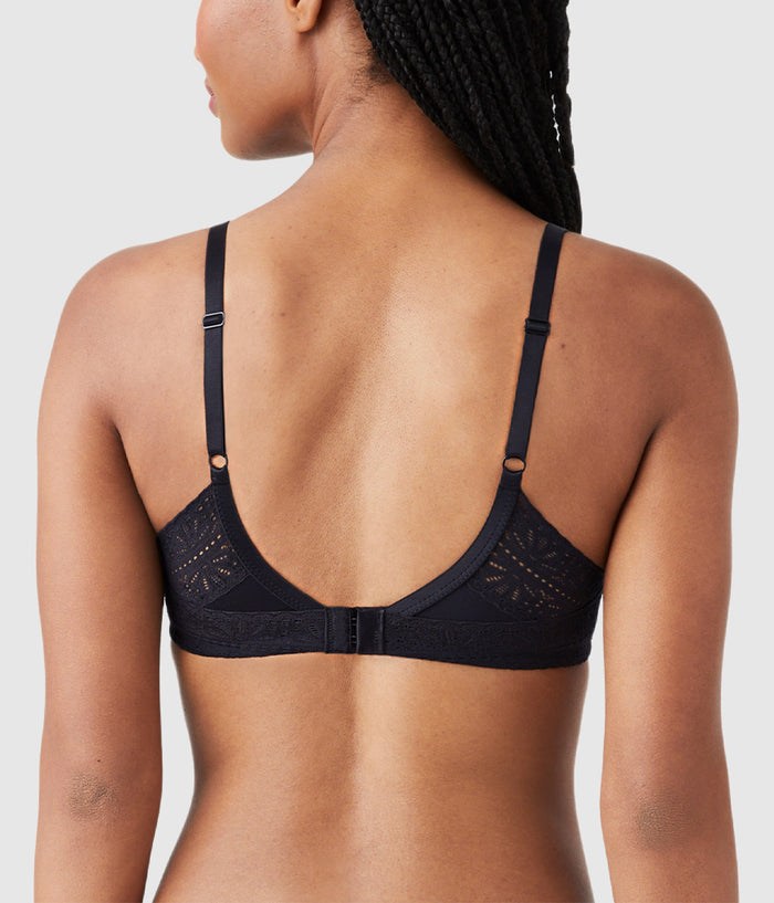 Future Foundation Wire Free T-Shirt Bra with Lace: Night