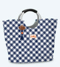 Swig Life Gameday Gingham Navy + Orange Loopi Tote Bag