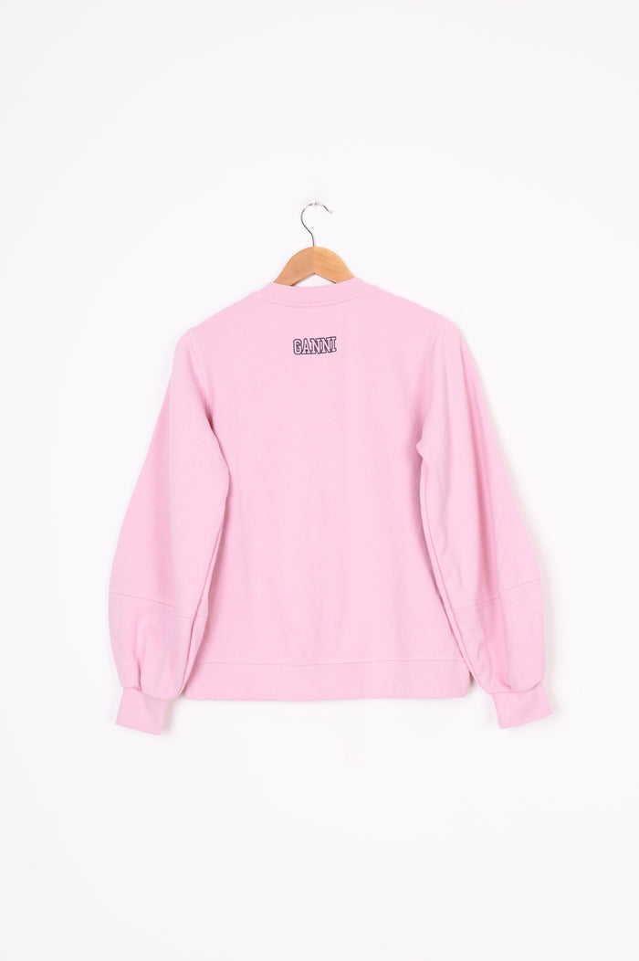 Ganni Womens Pink Sweatshirt Size S