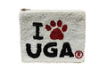 La Chic Georgia Bulldogs Beaded Coin Pouch | White