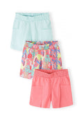 Jersey Shorts 3-Pack Tropical Print Side Pockets - 1