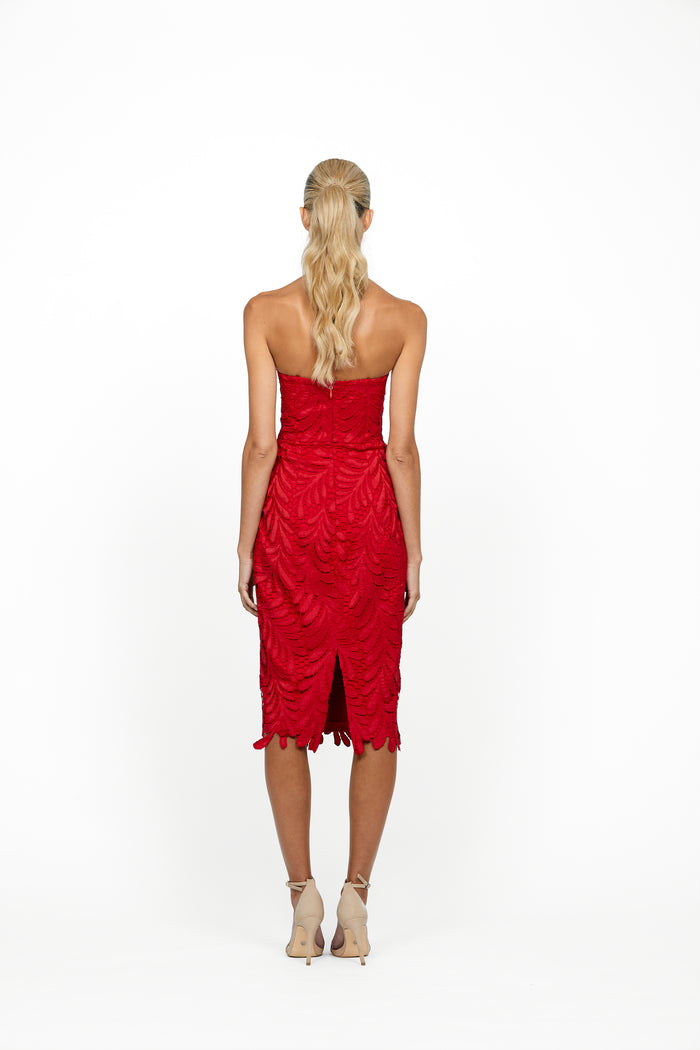 Gloria Strapless Midi Dress - Dress - Bariano