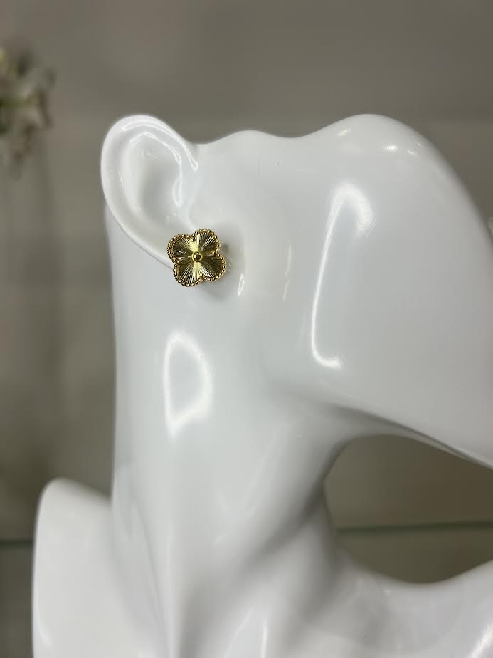 Gold Clover Earrings