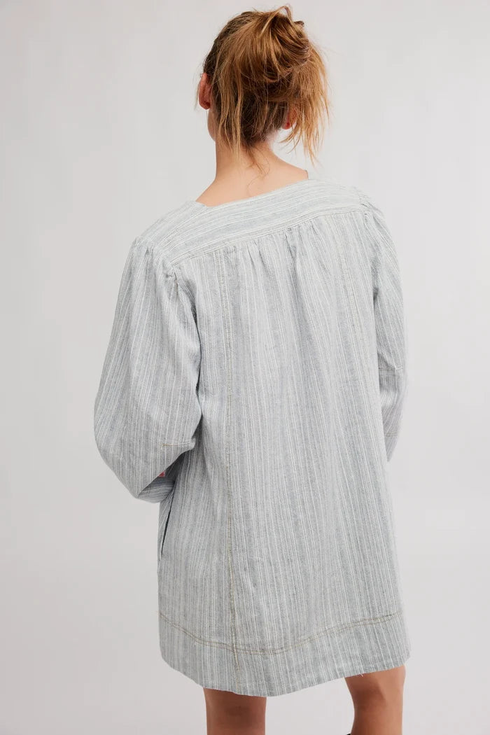 Goldie Baloon Sleeve Y/D | Indigo Combo