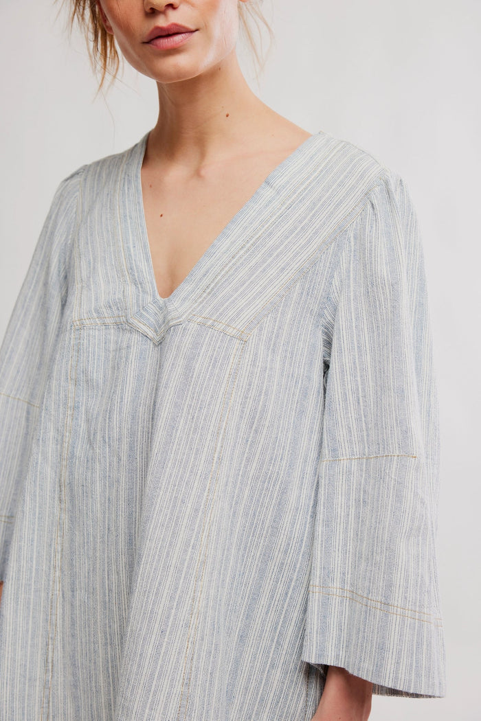 Goldie Baloon Sleeve Y/D | Indigo Combo